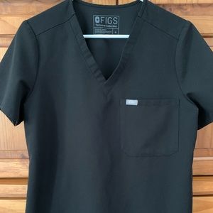 Figs Scrub Set in Black